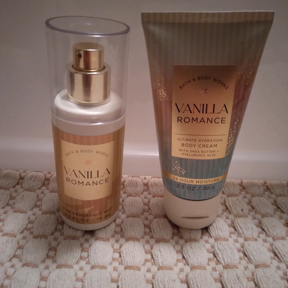 Bath & Body Works Vanilla Romance Gold Body Cream & Mist